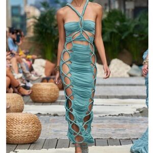 Handmade Custom Crochet Bronx and Banco Inspired Dress size Small